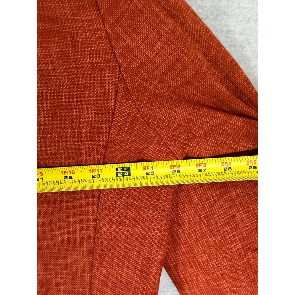 Paul Fredrick Mens Rust Wool Blend 2 Button Sport Coat Blazer 50R JPS004D